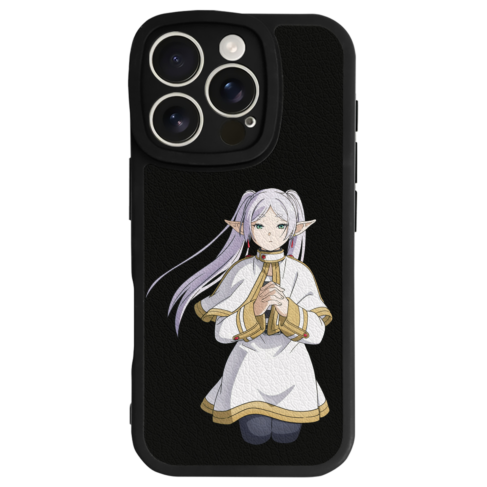 （画像用） 葬送のフリーレン Frieren 【iPhone 16シリーズ対応】シリコンスマホケース（レザー調） 材質：シリコン